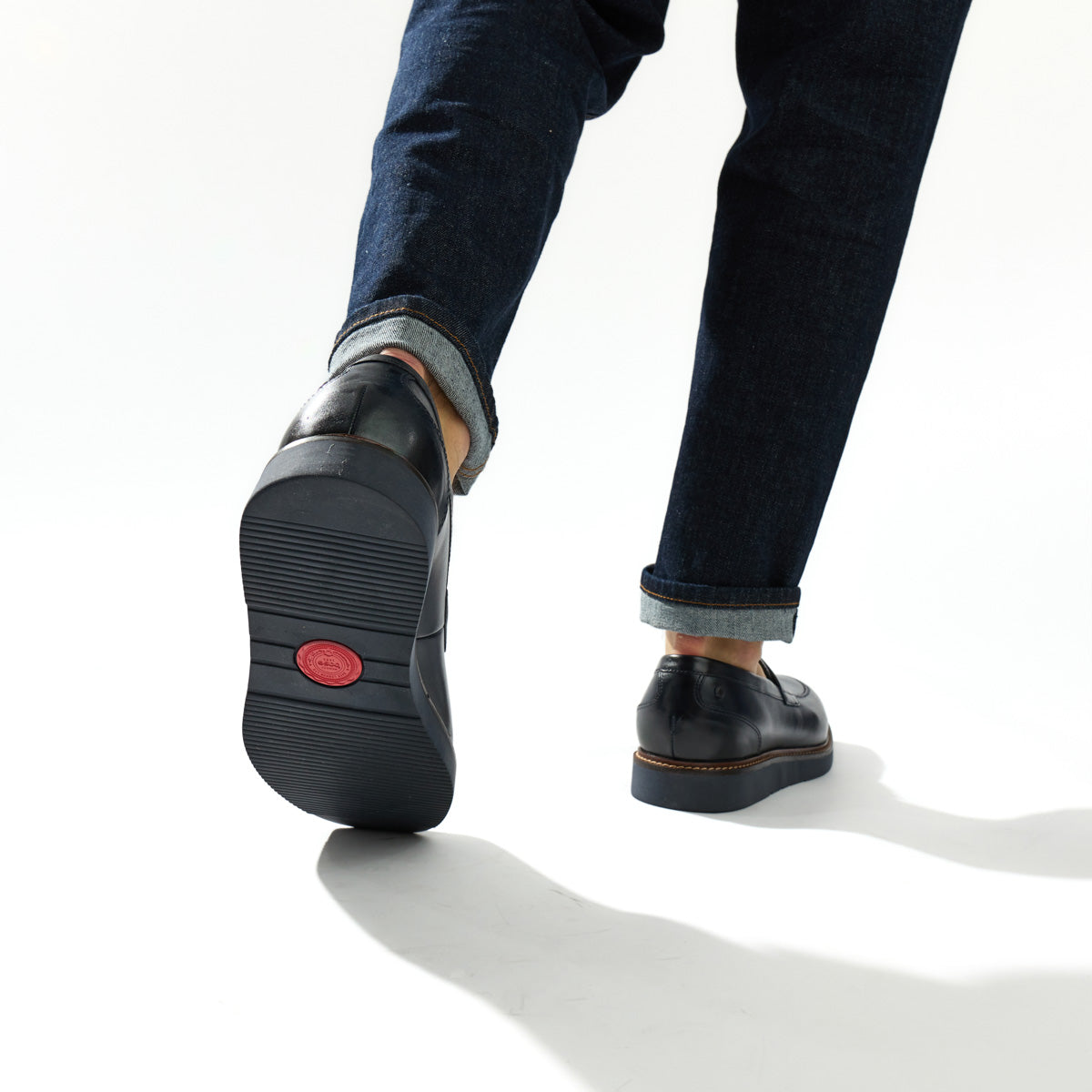 Sid Washed Loafers Navy