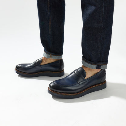 Sid Washed Loafers Navy