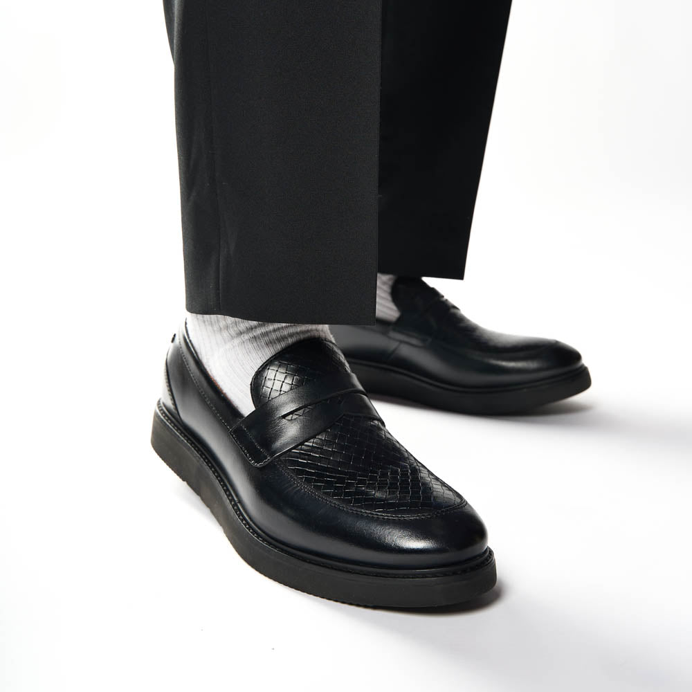 Sid Emboss Loafers Black