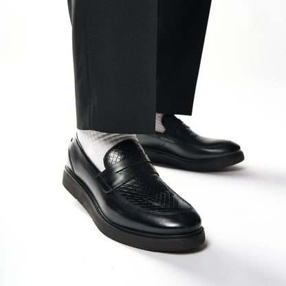 Sid Emboss Loafers Black