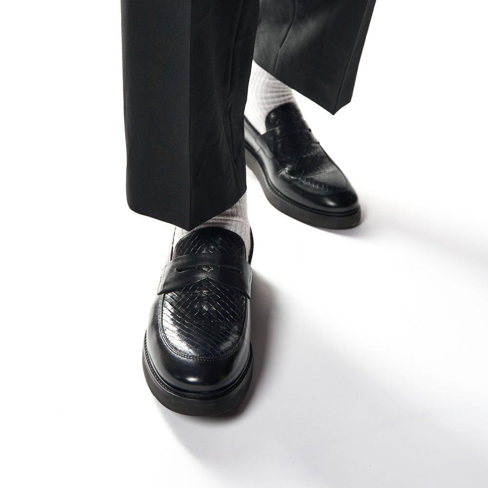 Sid Emboss Loafers Black