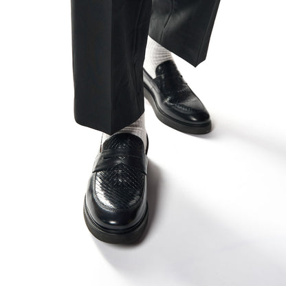 Sid Emboss Loafers Black