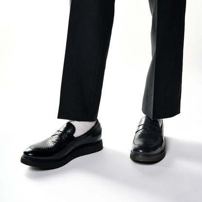 Sid Emboss Loafers Black