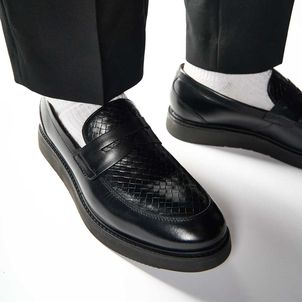 Sid Emboss Loafers Black