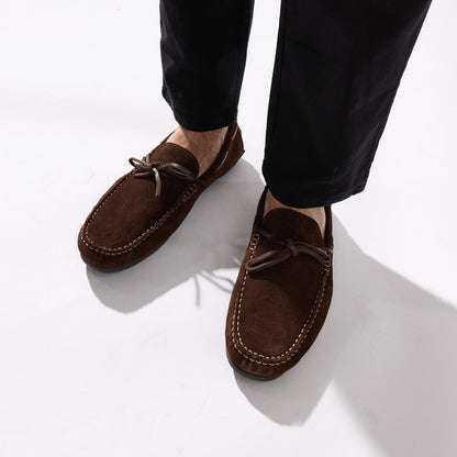 Brooks Suede Loafers Brown