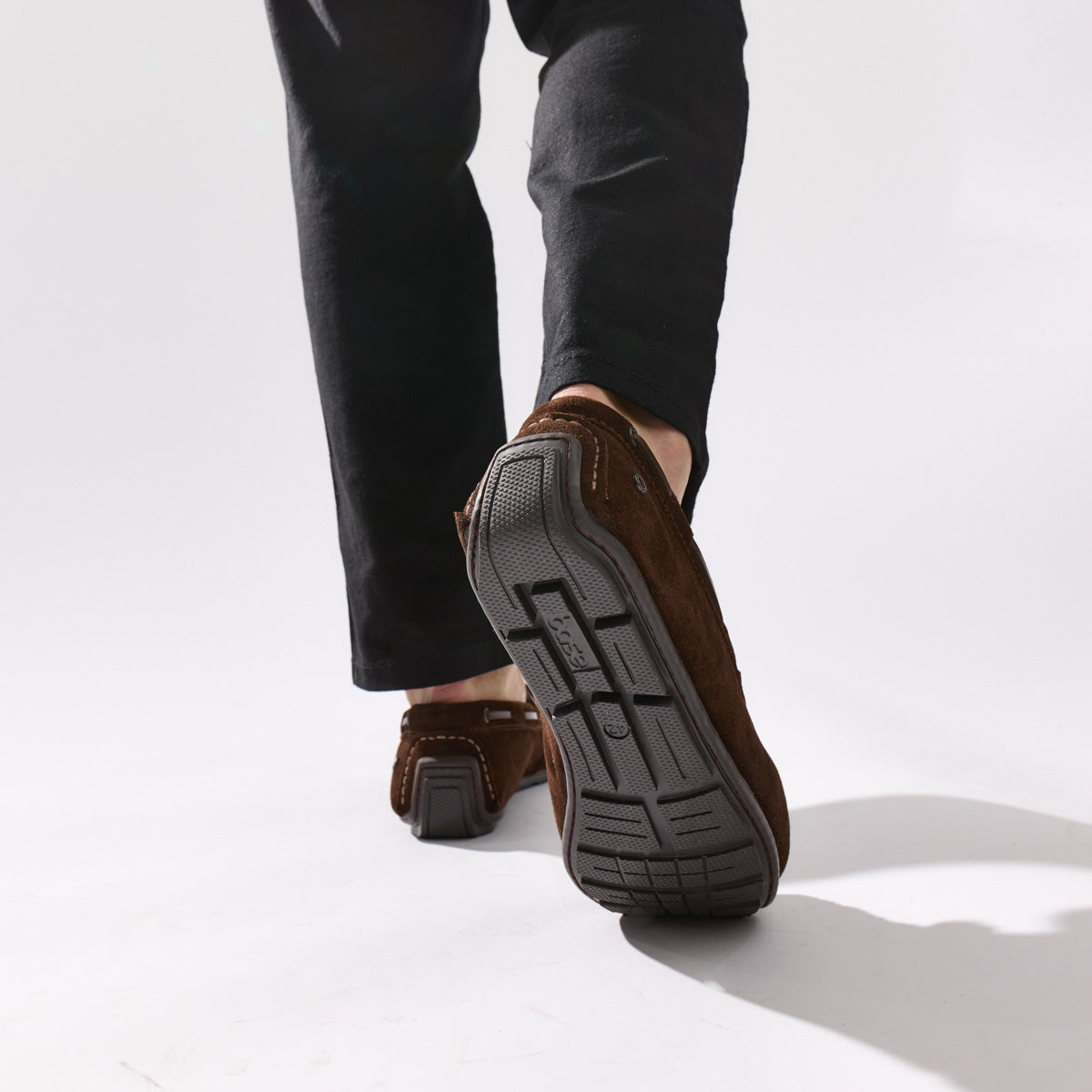 Brooks Suede Loafers Brown
