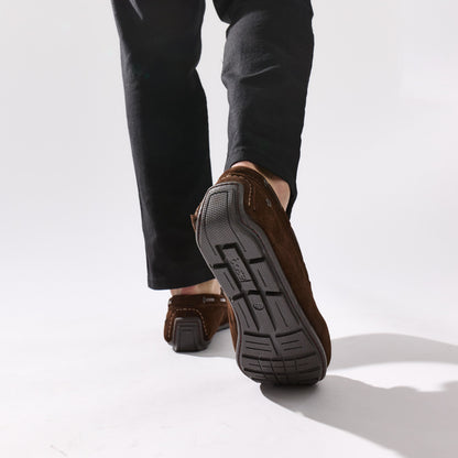 Brooks Suede Loafers Brown