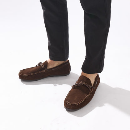 Brooks Suede Loafers Brown