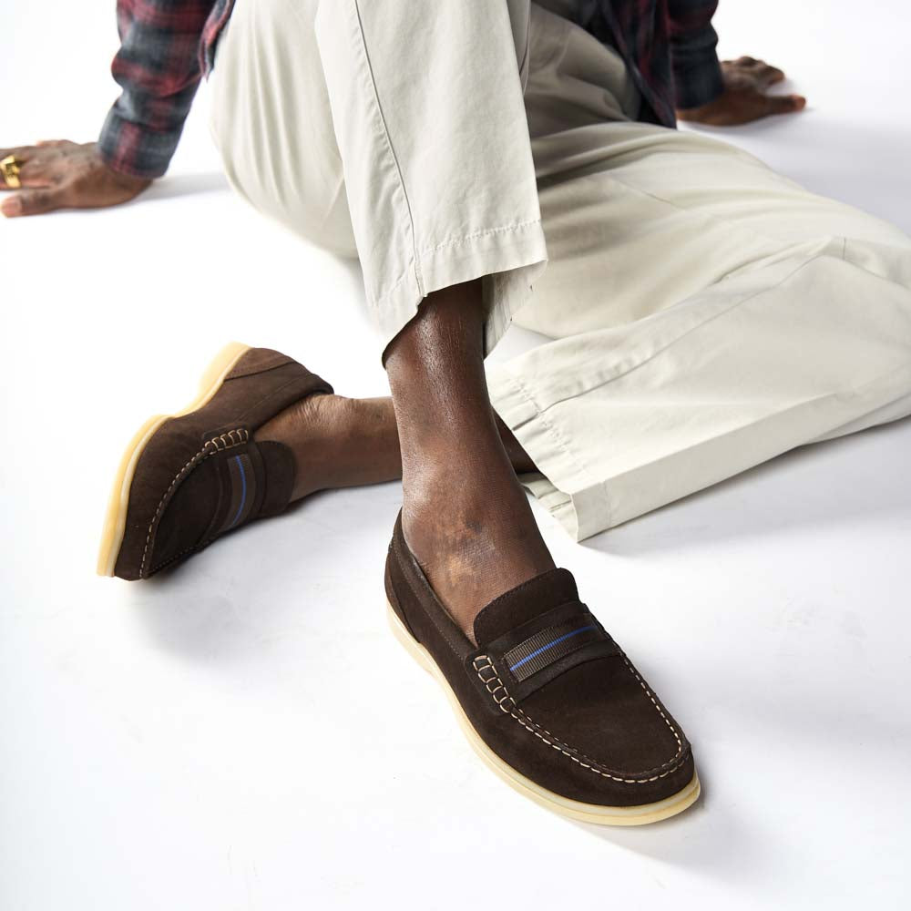 Drum Suede Loafers Brown