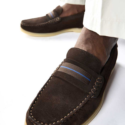 Drum Suede Loafers Brown