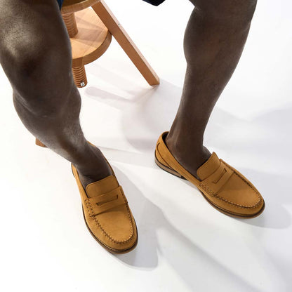 Garfield Nubuck Loafers Tan