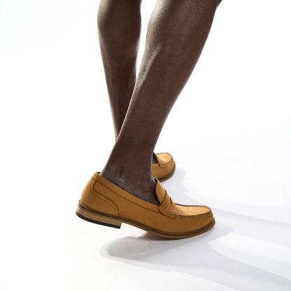 Garfield Nubuck Loafers Tan