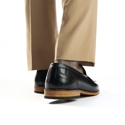 Garfield Washed Loafers Black