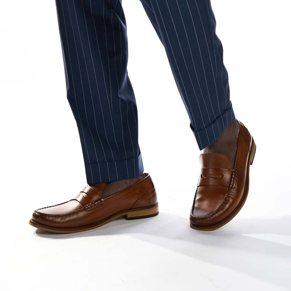 Garfield Washed Loafers Tan