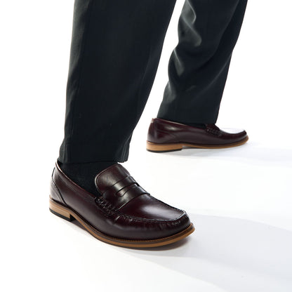 Garfield Washed Loafers Bordo