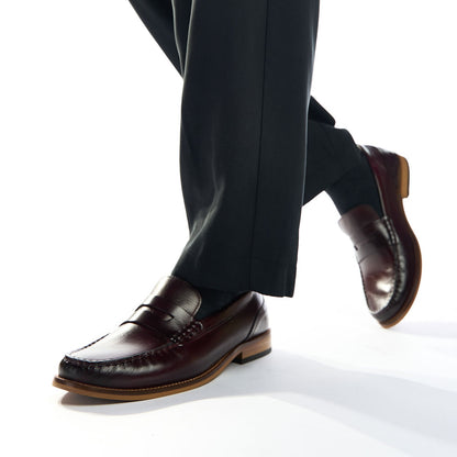 Garfield Washed Loafers Bordo