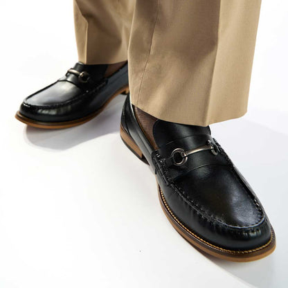 Madison Washed Loafers Black