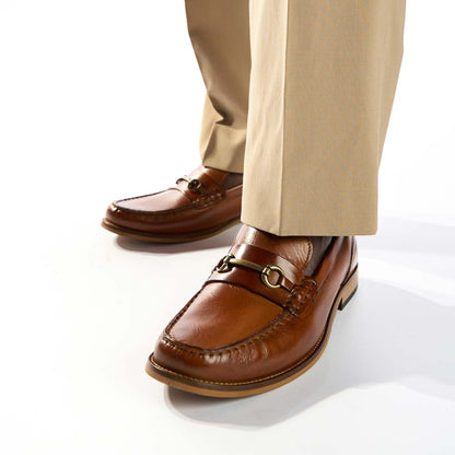 Madison Washed Loafers Tan