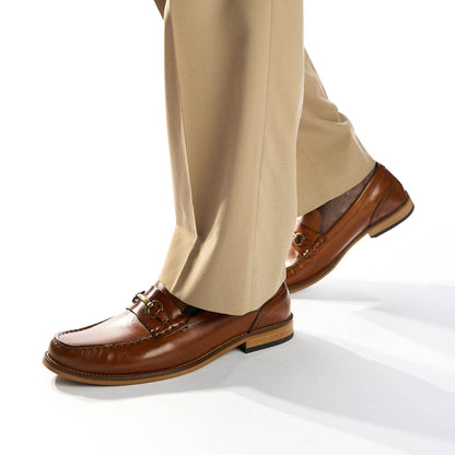 Madison Washed Loafers Tan