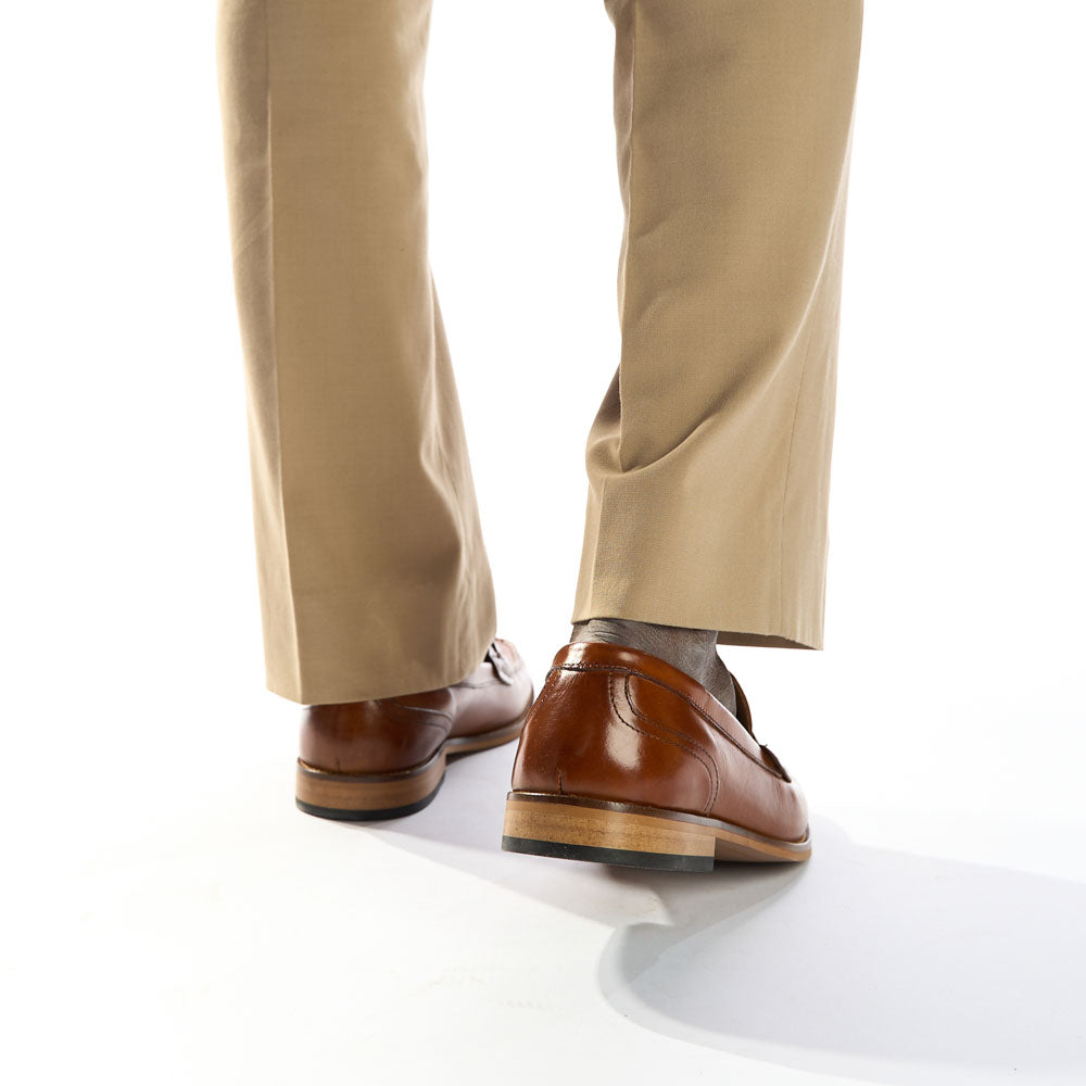 Madison Washed Loafers Tan