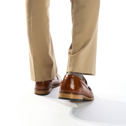 Madison Washed Loafers Tan