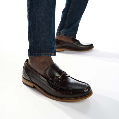 Madison Washed Loafers Brown