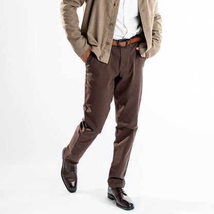 Sleeve Waxy Derby Shoes Brown