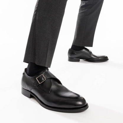 Faraday Waxy Monk Strap Black