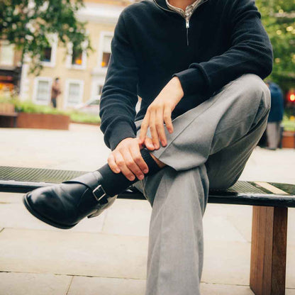 Faraday Waxy Monk Strap Black