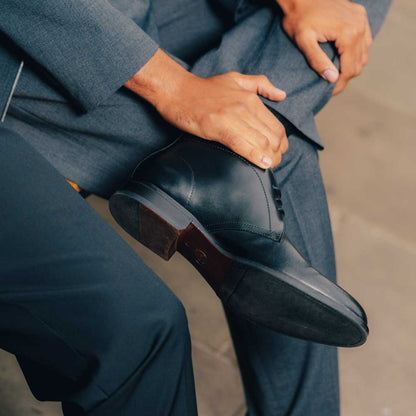 Wallis Waxy Chukka Boots Black