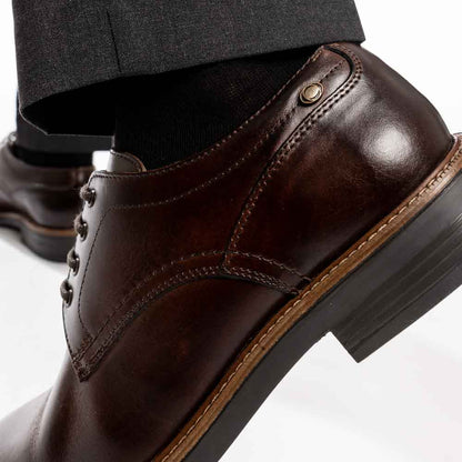 Durham Washed Derby Shoes Brown