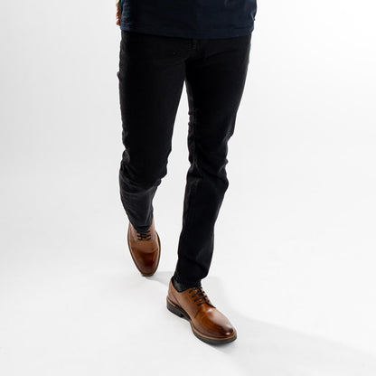 Durham Washed Derby Shoes Tan
