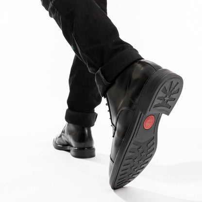 Plymouth Waxy Toe Cap Boots Black