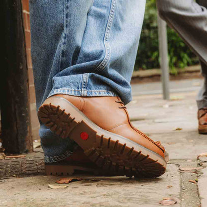 Karbon Moc Toe Shoes Tan