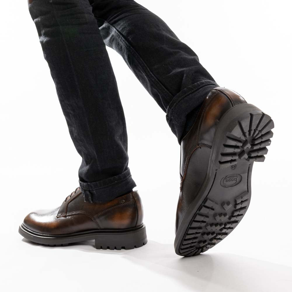 Locke Rub Off Derby Shoes Brown