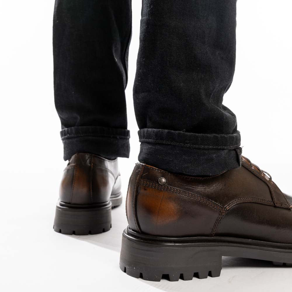 Locke Rub Off Derby Shoes Brown