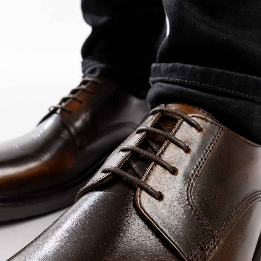 Locke Rub Off Derby Shoes Brown