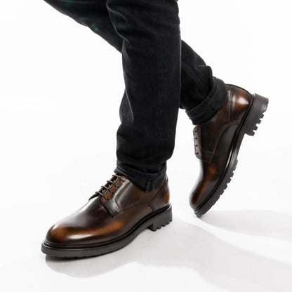 Locke Rub Off Derby Shoes Brown