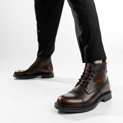 Boulton Toe Cap Boots Brown