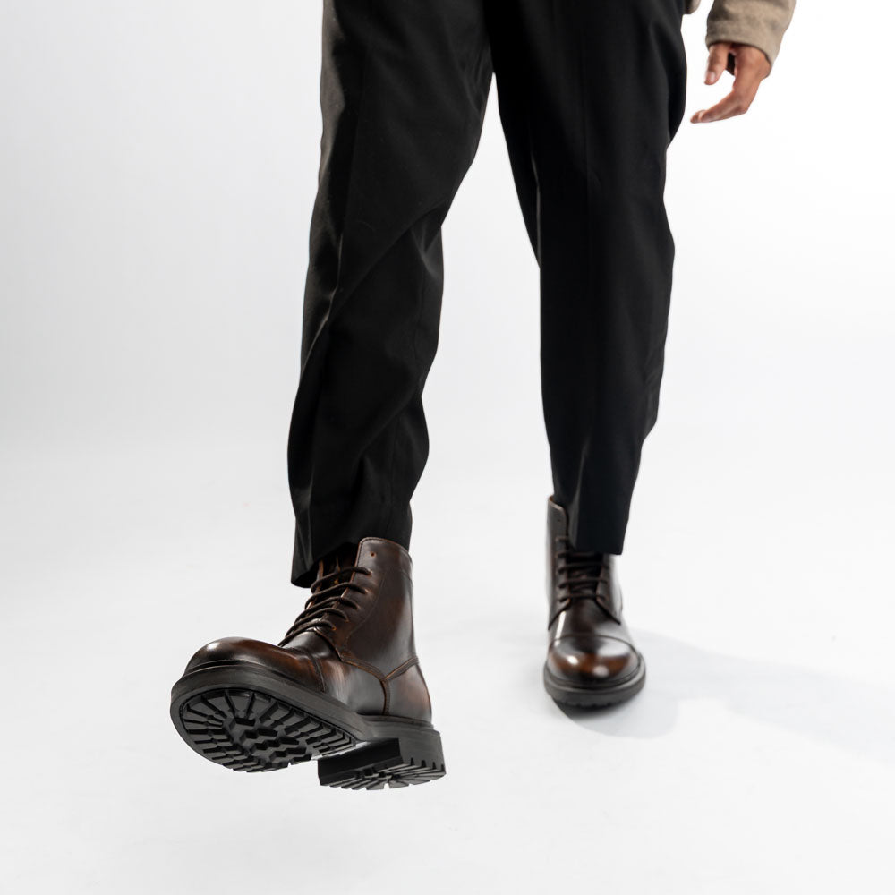 Boulton Toe Cap Boots Brown