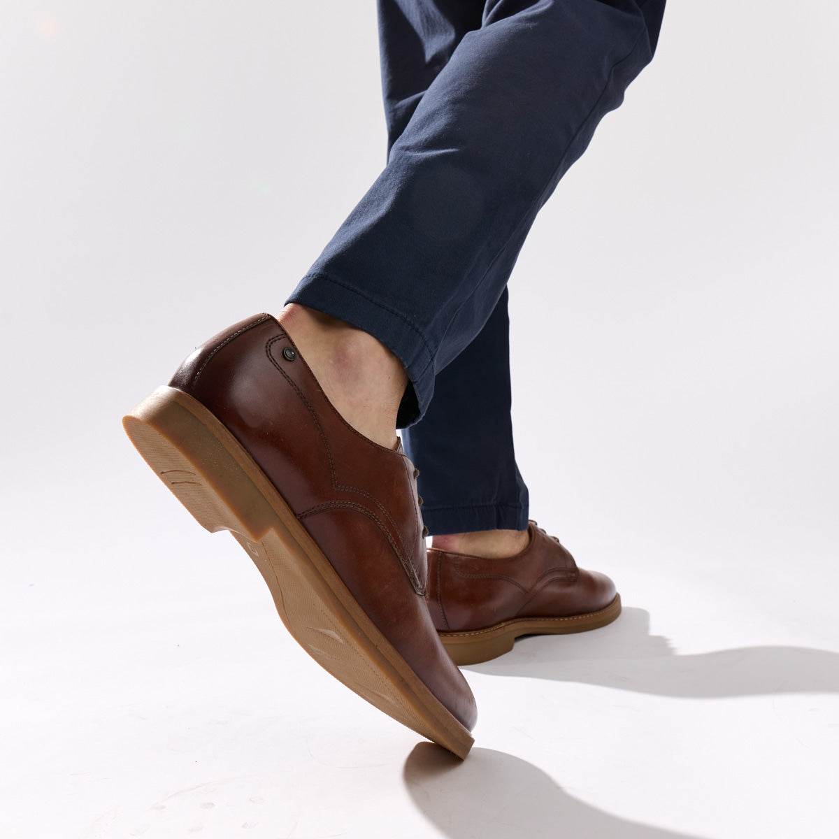 Strand Leather Derby Shoes Tan