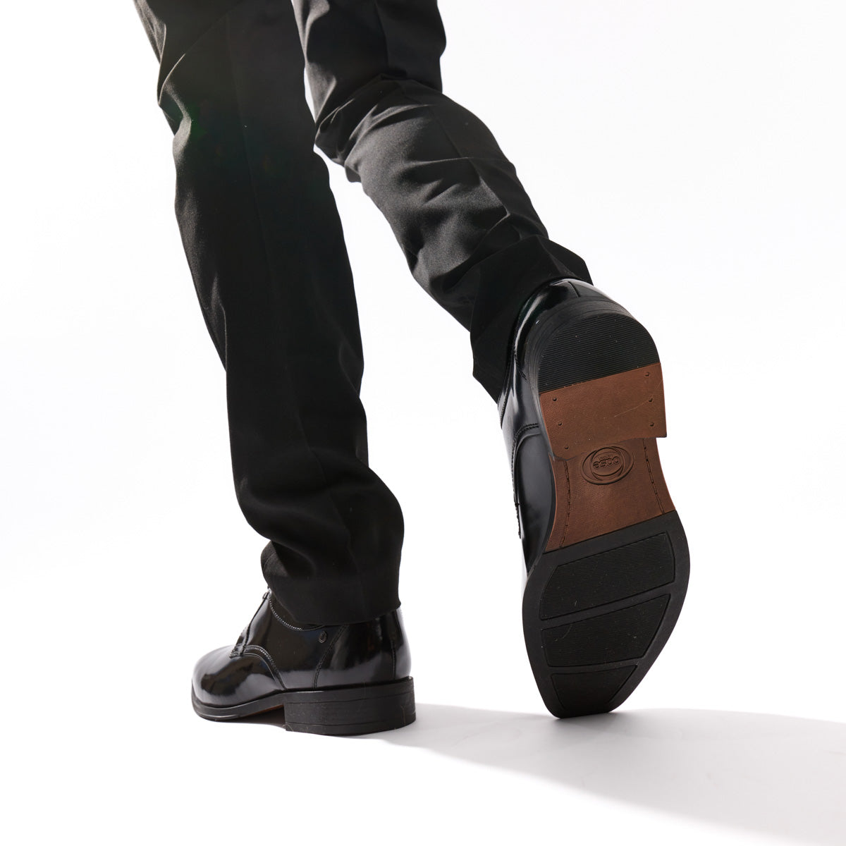 Dome Hi Shine Derby Shoes Black