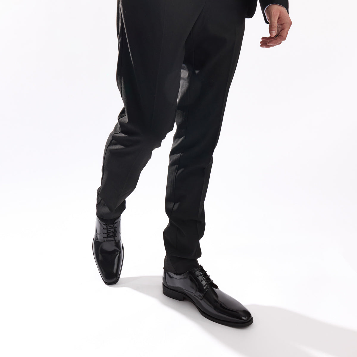Dome Hi Shine Derby Shoes Black