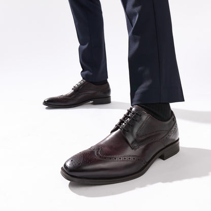 Steeple Leather Brogue Shoes Brown
