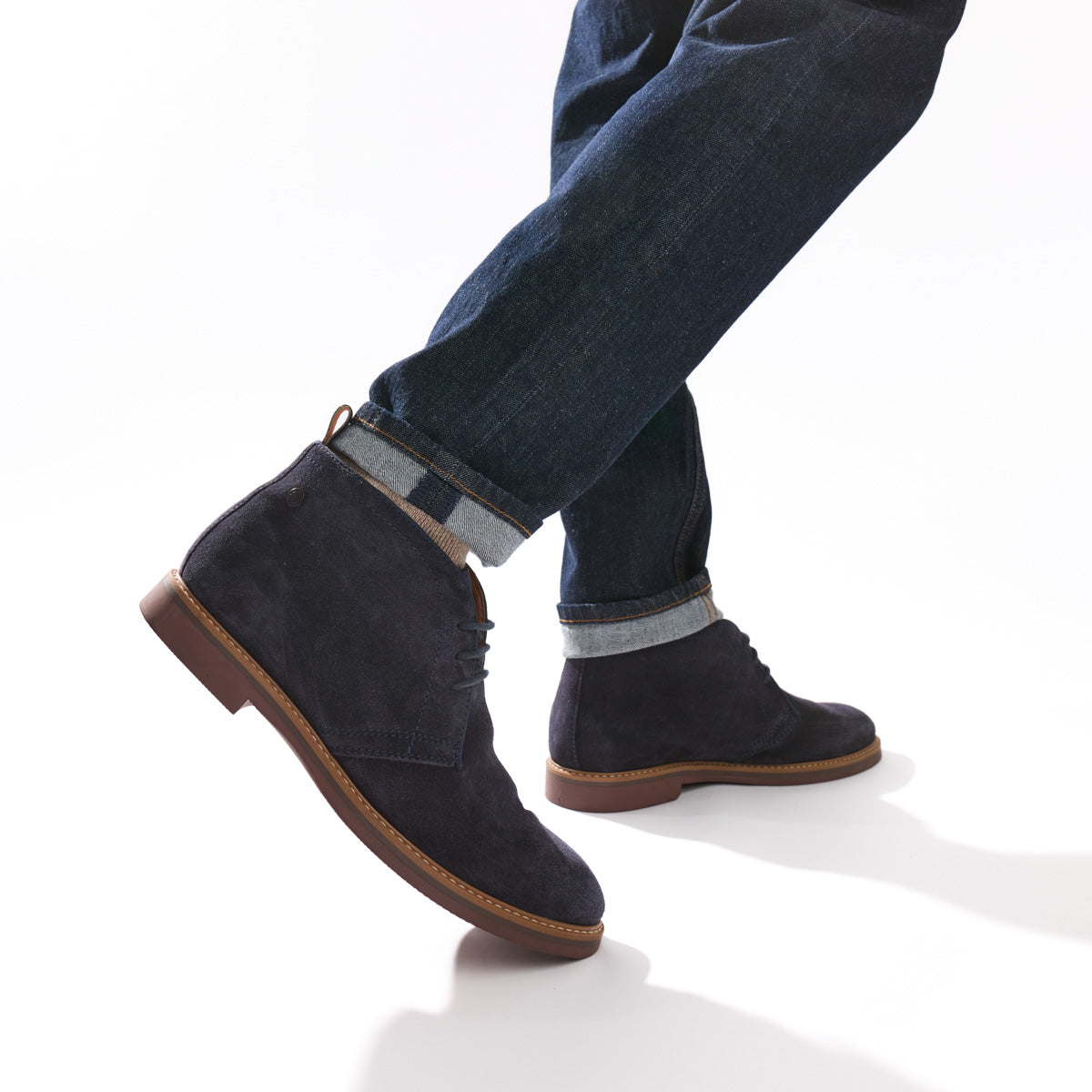 Carlton Suede Chukka Boots Navy