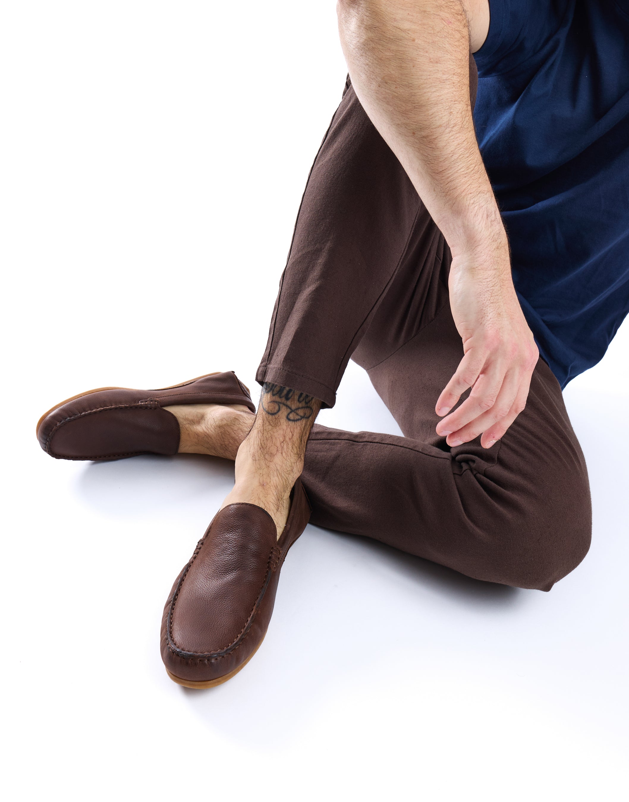 Moss Leather Driver Brown