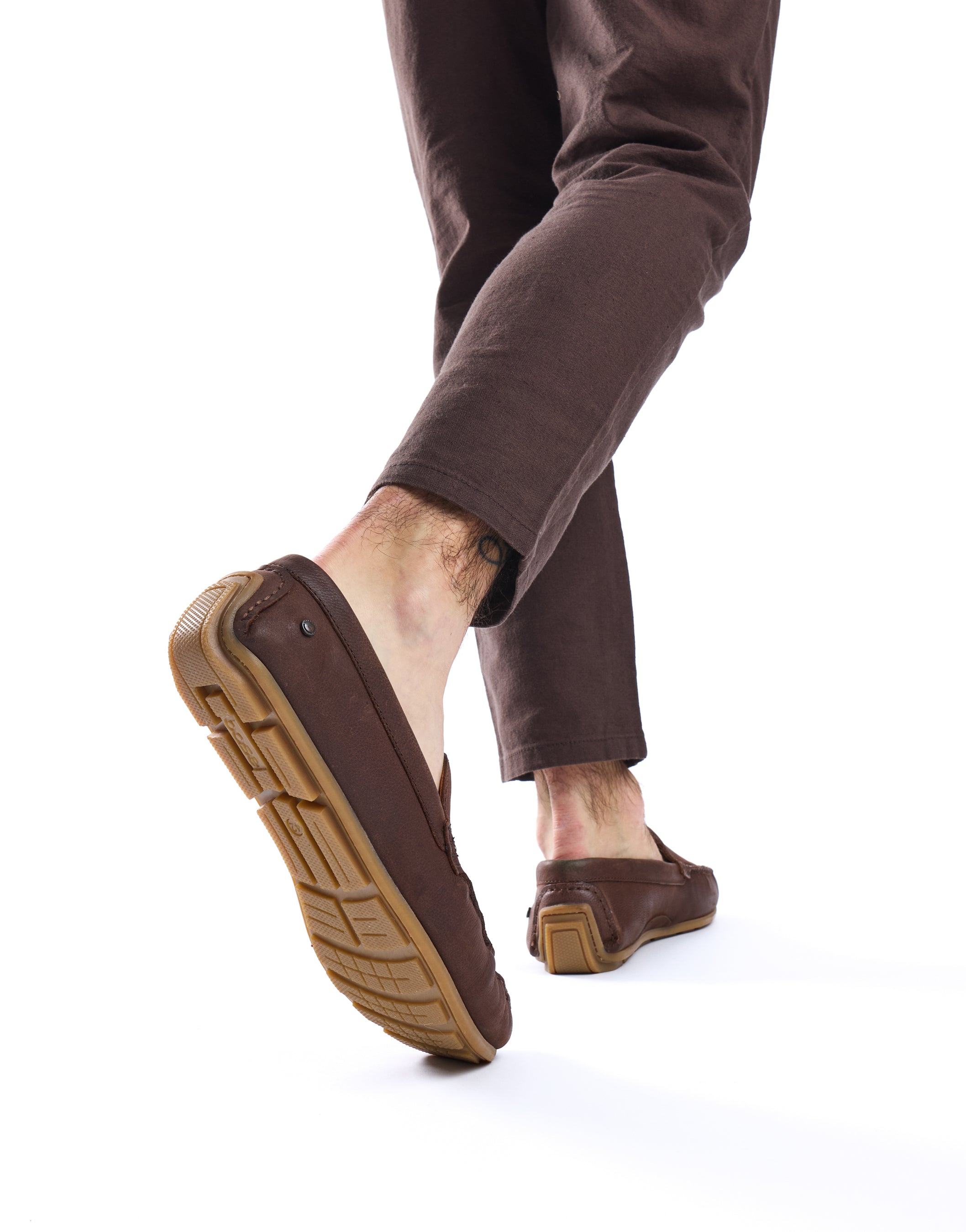 Moss Leather Driver Brown