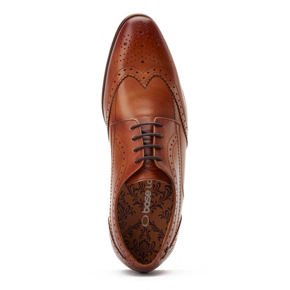 Barbera XL Waxy Brogue Shoes Tan