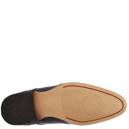 Barbera XL Waxy Brogue Shoes Black