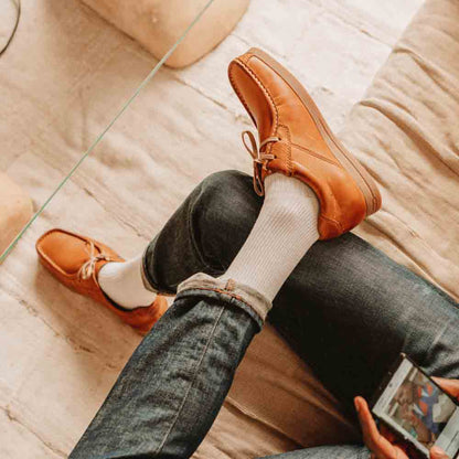 Event Waxy Moc Toe Shoes Tan